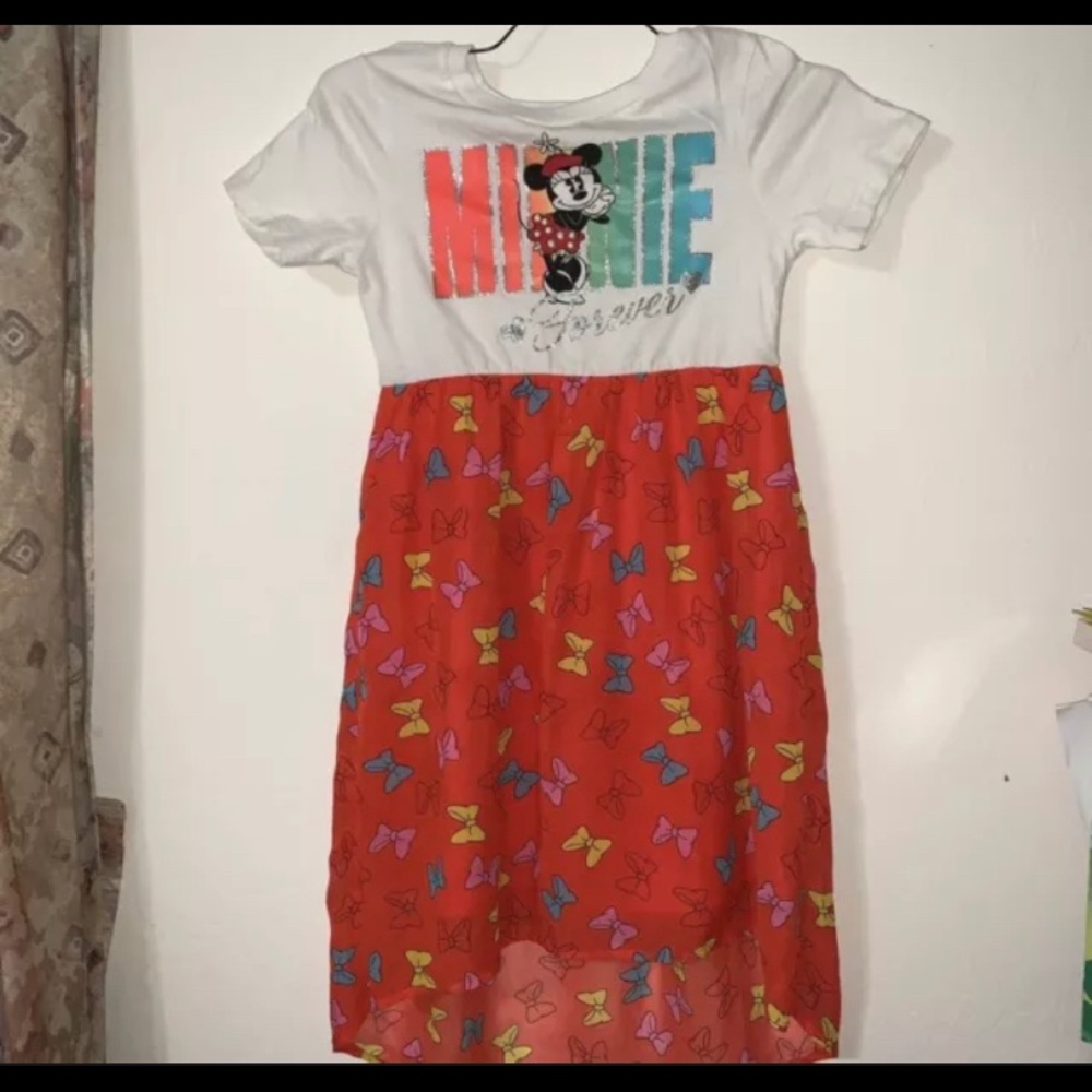 Minnie Mouse Disney Girls Dress Ages 7/8